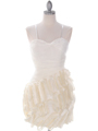 40453 Ivory Cocktail Dress By Black - Ivory, Front View Thumbnail