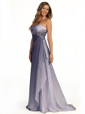 S30036 Dual Color Prom Dress, Purple