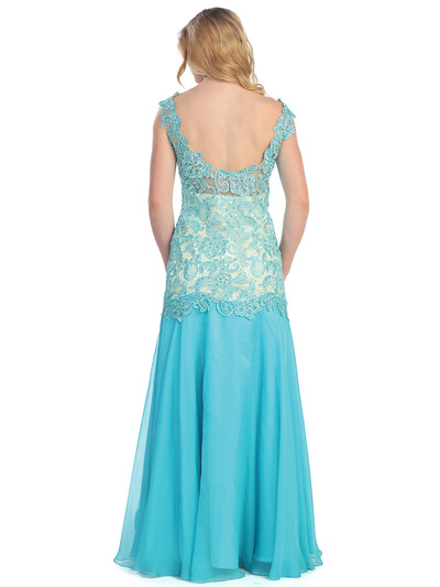 S30291 Lace & Sexy Evening Dress - Tiffany, Back View Medium