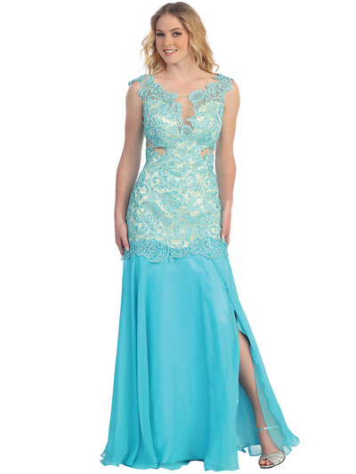 S30291 Lace & Sexy Evening Dress - Tiffany, Front View Medium