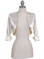 Ivory Satin Bolero Jacket
