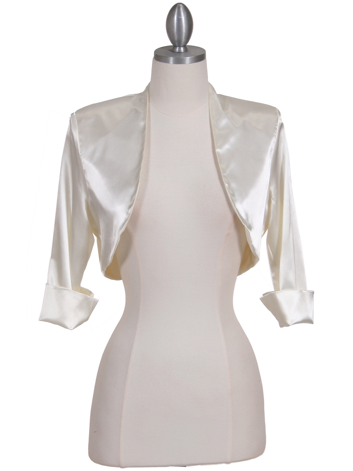 Ivory Satin Bolero