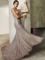 SC14287 Platinum Prom Gown by BG Haute - Platinum, Front View Thumbnail