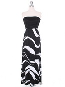 Black Print Maxi Dress