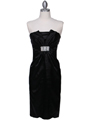 Black Strapless Cocktail Dress