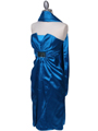 C5077 Turquoise Strapless Cocktail Dress - Turquoise, Alt View Thumbnail