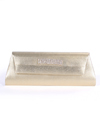 Gold Satin Evening Bag with Rhinestone Crust