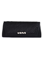 Black Satin Evening Bag