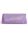 Purple Satin Evening Bag