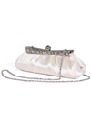 M40001  Ivory Evening Clutch with Rhinestone Frame - Alt. Image