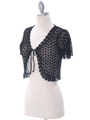 SB1801  Black Crochet Bolero Jacket - Alt. Image