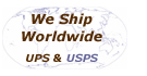 We Ship Worldwide