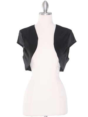 0002 Taffeta Bolero, Black