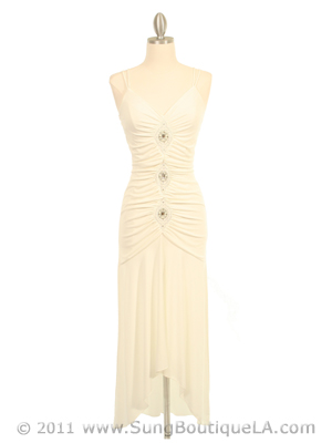 016 Ivory Cocktail Dress, Ivory