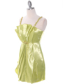 0213 Lime Satin Cocktail Dress - Lime, Alt View Thumbnail