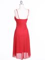 059 Red Glitter Party Dress - Red, Back View Thumbnail