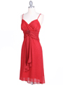 059 Red Glitter Party Dress - Red, Alt View Thumbnail