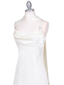 1021 Ivory Satin Top Cocktail Dress - Ivory, Alt View Thumbnail