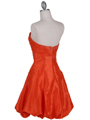 102 Orange Beaded Bubble Dress - Orange, Back View Thumbnail