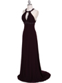 1104 Purple Embellished Jersey Gown - Purple, Alt View Thumbnail
