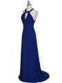1104 Royal Blue Embellished Jersey Gown - Royal Blue, Alt View Thumbnail