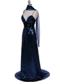 1108 Royal Blue Sequin Evening Dress - Royal Blue, Alt View Thumbnail