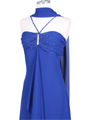 1111 Royal Blue Evening Dress with Rhine Stone Pin - Royal Blue, Alt View Thumbnail