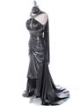 1117 Charcoal Evening Dress - Charcoal, Alt View Thumbnail