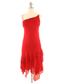 1132 Red Cocktail Dress - Red, Front View Thumbnail