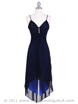 1134 Blue Cocktail Dress, Blue