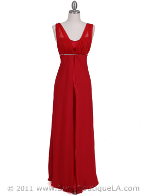 1146 Red Evening Dress, Red