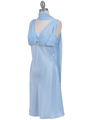1165 Baby Blue Cocktail Dress with Rhinestone Trim - Baby Blue, Alt View Thumbnail