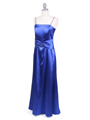 1190 Royal Blue Charmeuse Evening Dress with Bolero Jacket - Royal Blue, Alt View Thumbnail