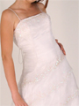 12789 White Sequins Layers Low Back Gown - White, Alt View Thumbnail