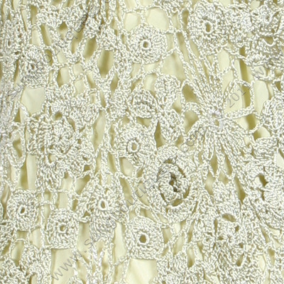 12959 Apple Green Flower Crochet Dress - Apple Green, Alt View Medium