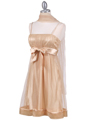 1302 Gold Giltter Cocktail Dress - Gold, Alt View Thumbnail