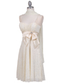 1309 Ivory Laced Cocktail Dress - Ivory, Alt View Thumbnail