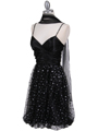 1412 Black Giltter Cocktail Dress - Black, Alt View Thumbnail