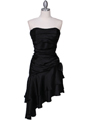 1510 Black Cocktail Dress - Black, Front View Thumbnail