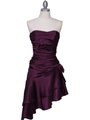 1510 Purple Cocktail Dress - Purple, Front View Thumbnail