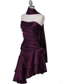 1510 Purple Cocktail Dress - Purple, Alt View Thumbnail