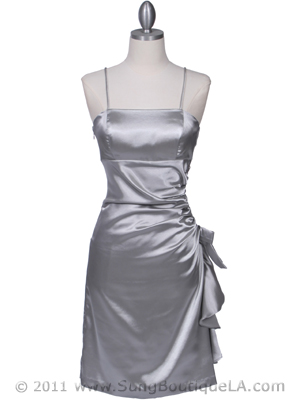 1517 Silver Cocktail Dress, Silver
