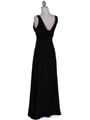1533 Black Evening Dress - Black, Back View Thumbnail