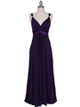 1533 Purple Evening Dress - Purple, Front View Thumbnail