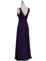 1533 Purple Evening Dress - Purple, Back View Thumbnail