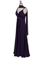 1533 Purple Evening Dress - Purple, Alt View Thumbnail