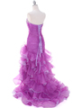 1614 Purple Prom Dress - Purple, Back View Thumbnail