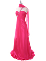 1622 Hot Pink Beaded One Should Prom Evening Dress - Hot Pink, Alt View Thumbnail