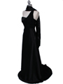 165 Black One Shoulder Evening Dress - Black, Alt View Thumbnail
