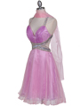 166 Pink Sequin Cocktail Dress - Pink, Alt View Thumbnail